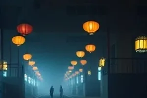 《第七次搬家》封面，堆叠的纸箱与一扇半开的门